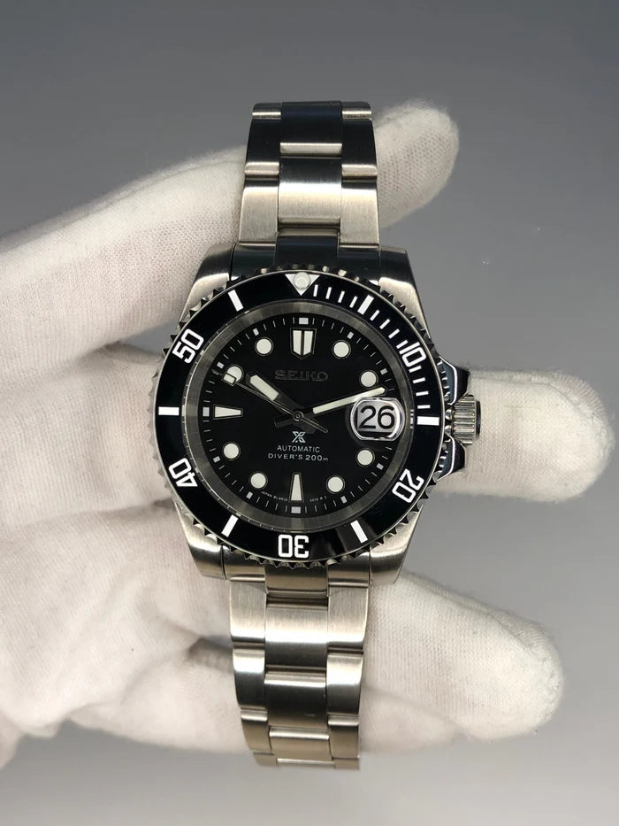Seiko Mod Black Submariner