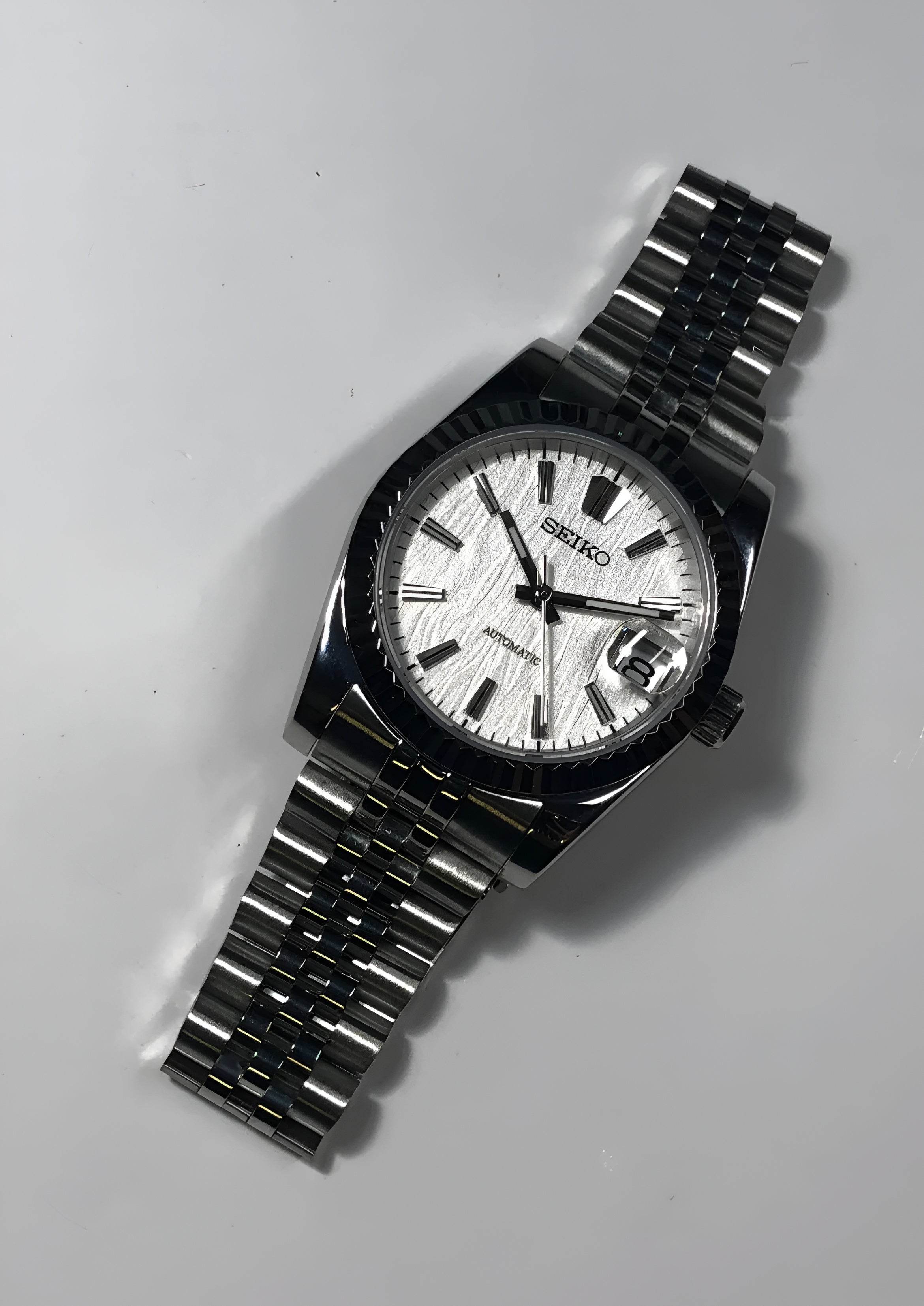Seiko Mod White textured