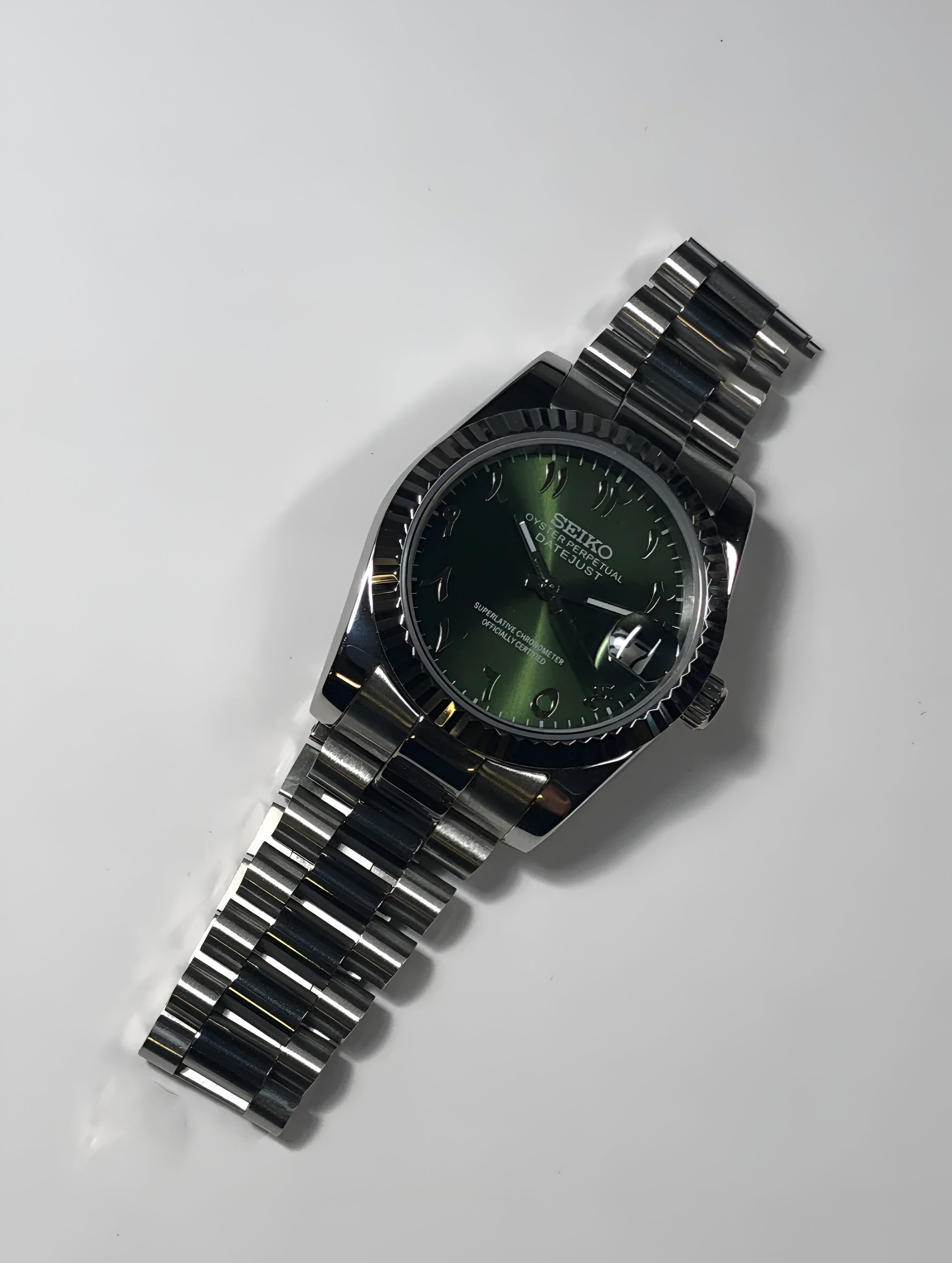 Seiko Mod Olive arabic dial