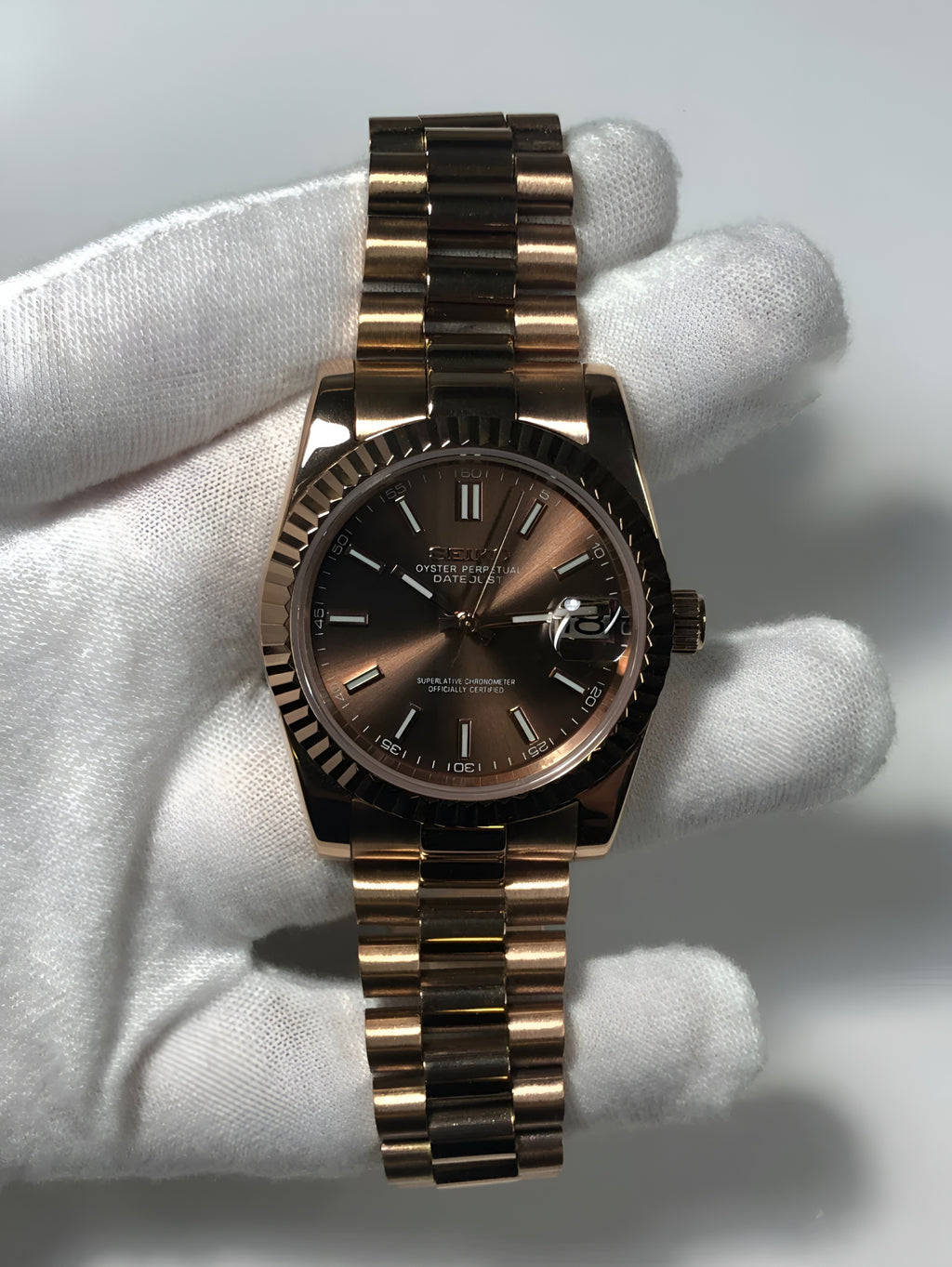 Seiko Mod Chocolate dial