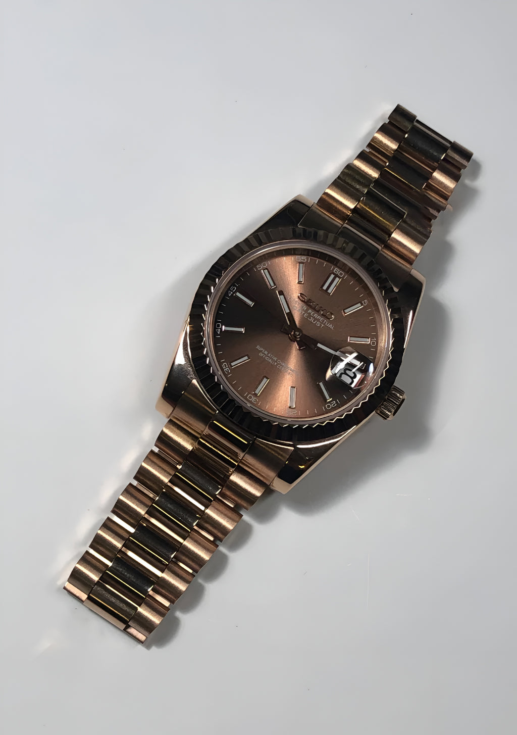 Seiko Mod Chocolate dial