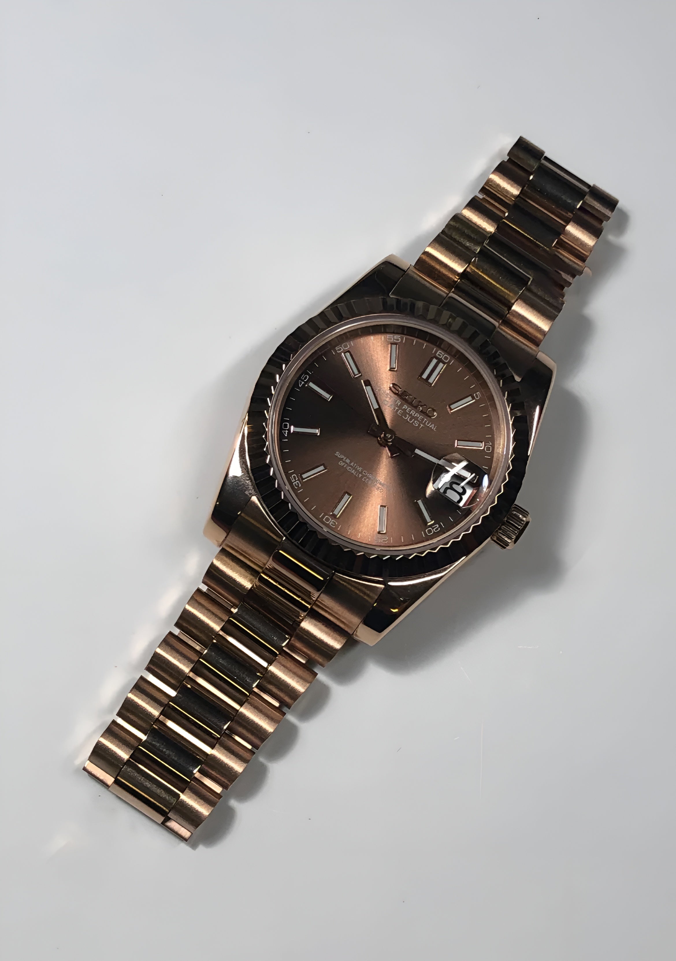 Seiko Mod Chocolate dial