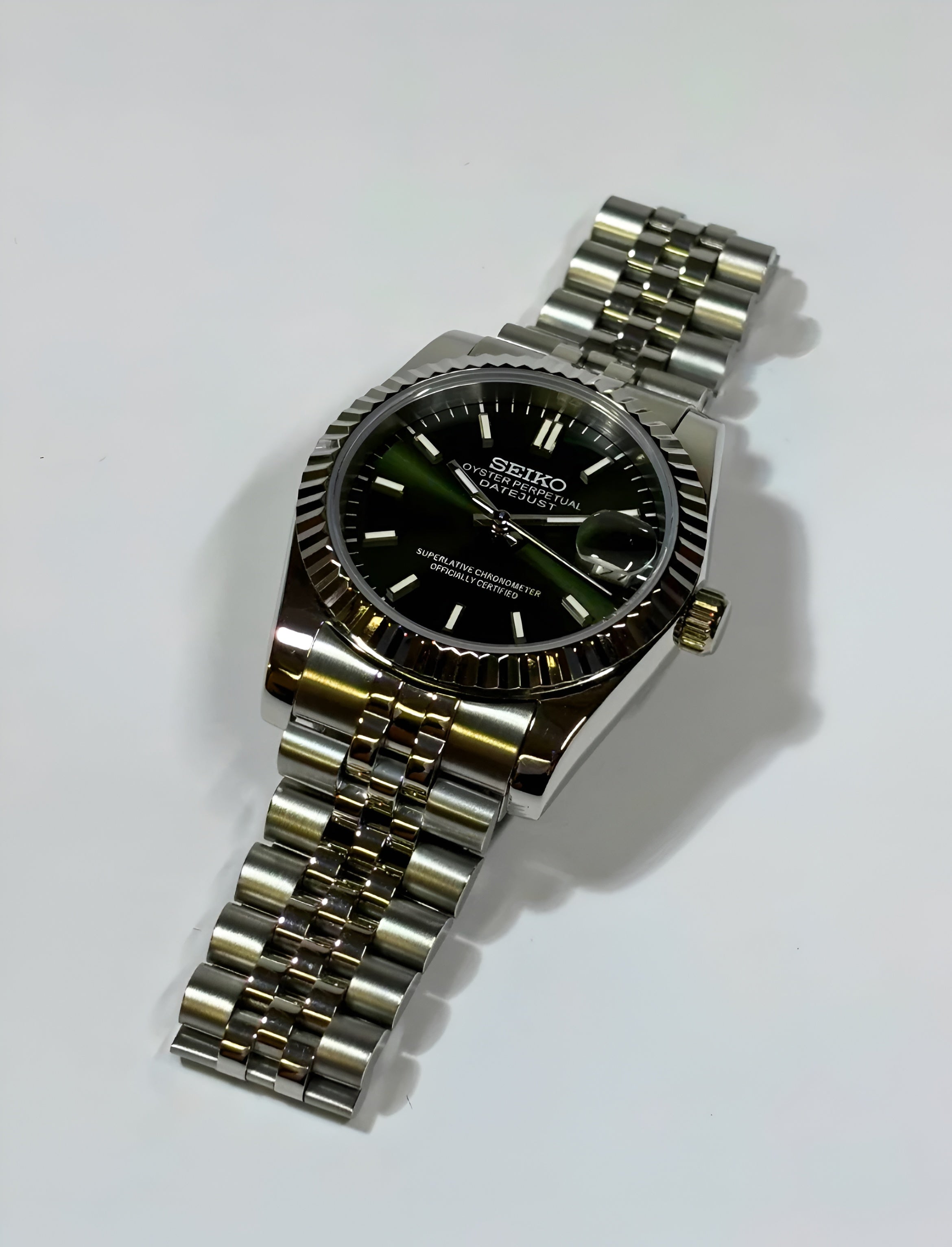 Seiko Mod Sunburst green