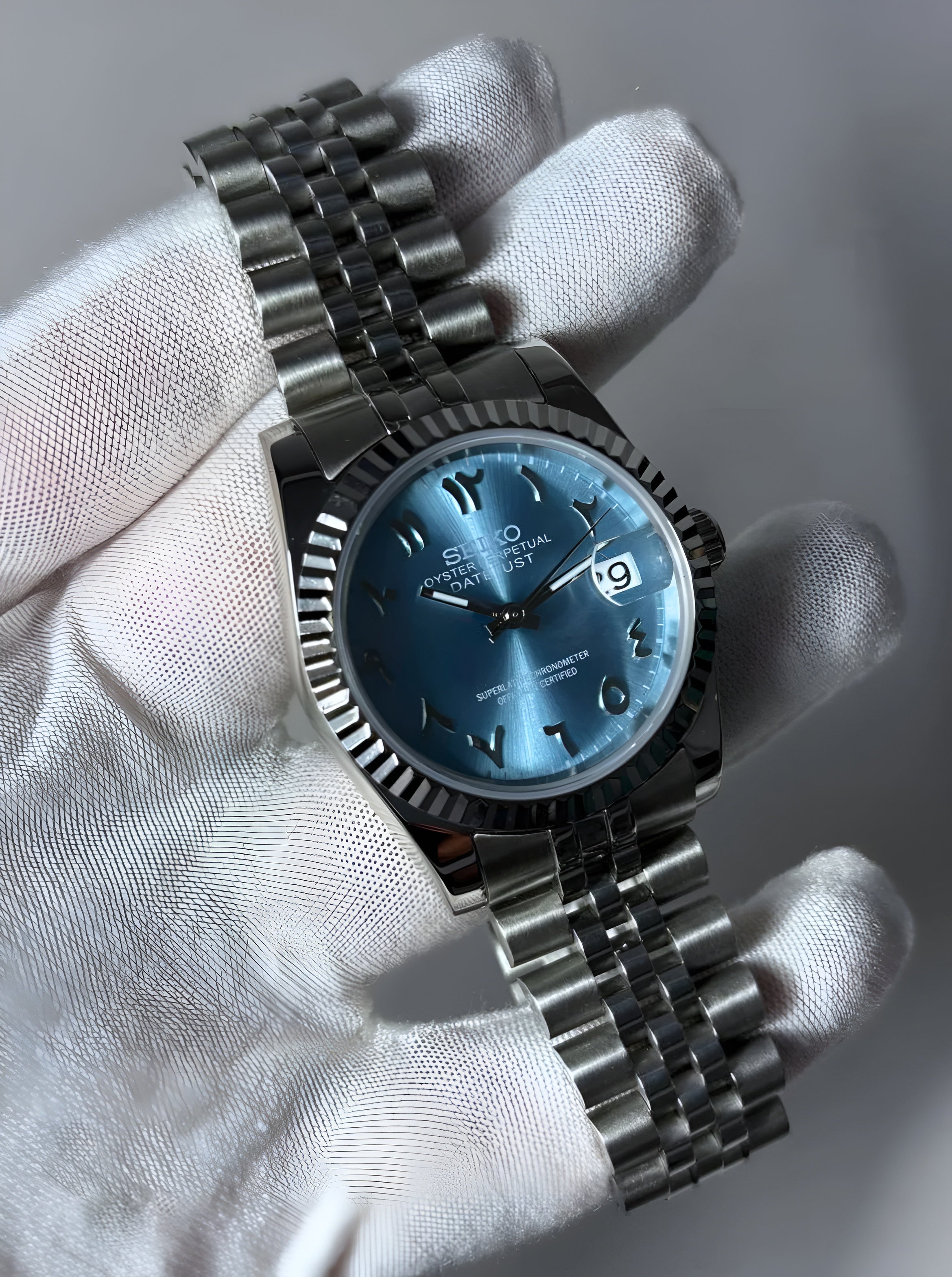 Seiko Mod Ice arabic dial