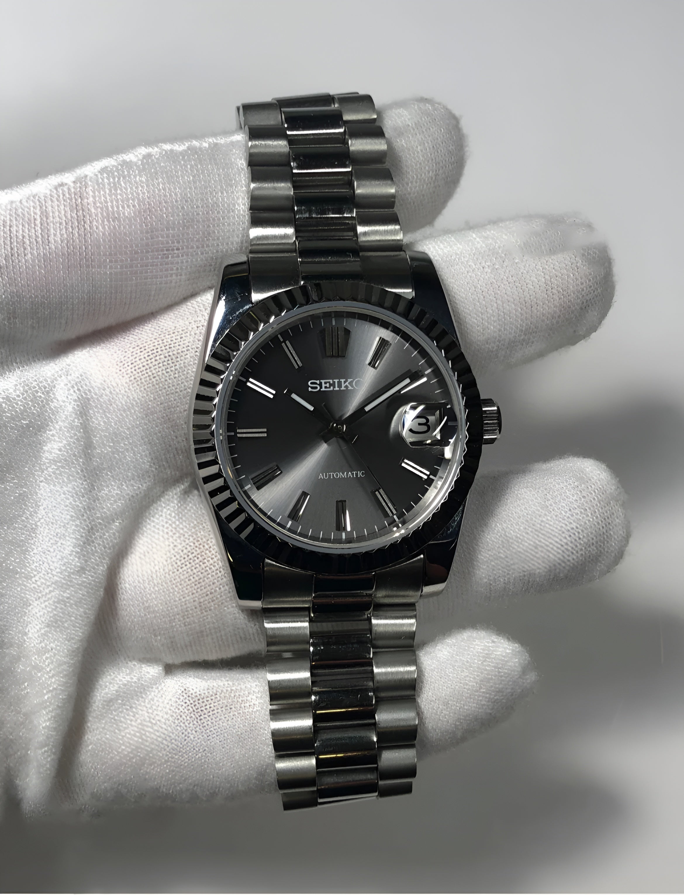 Seiko Mod silver dial