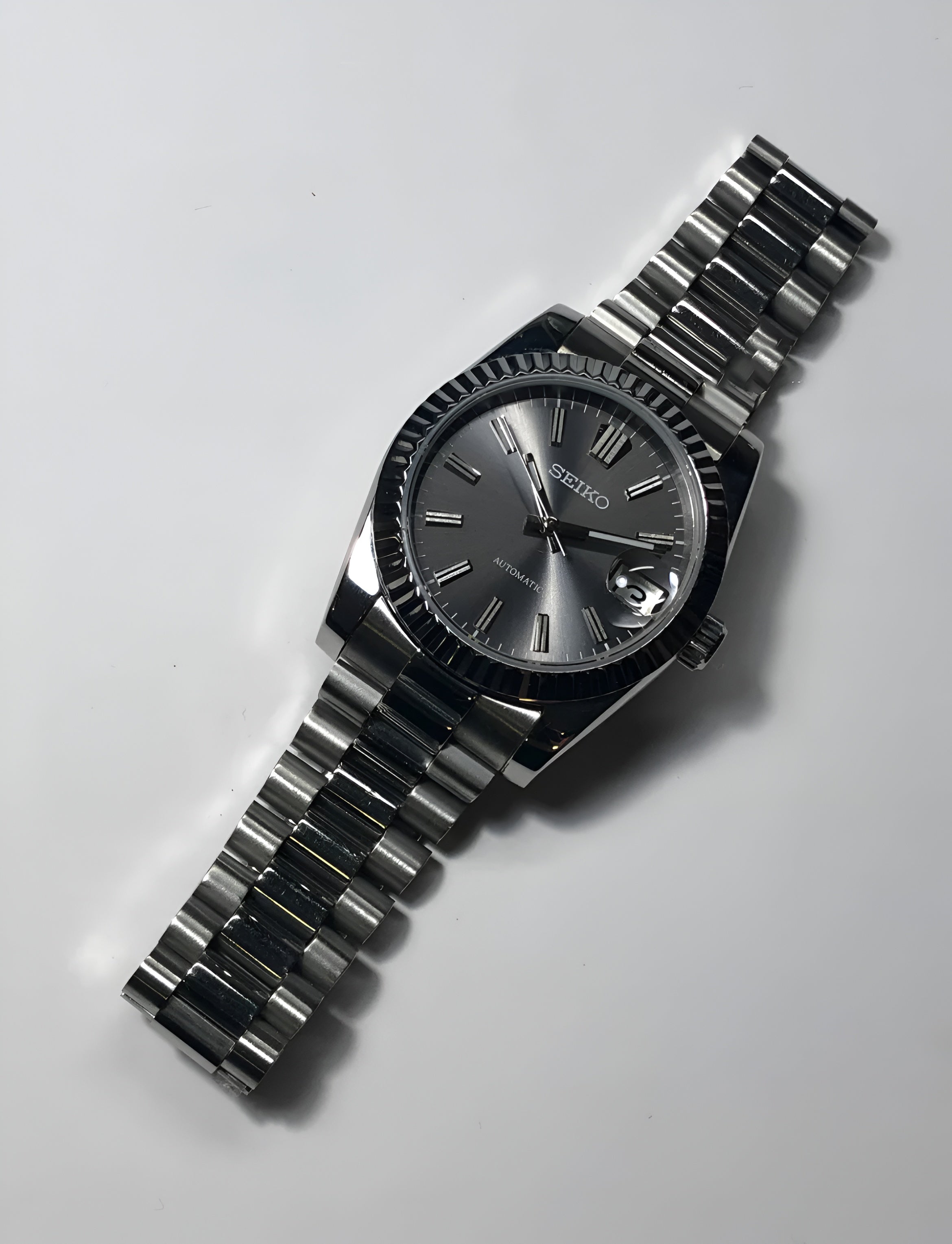 Seiko Mod silver dial